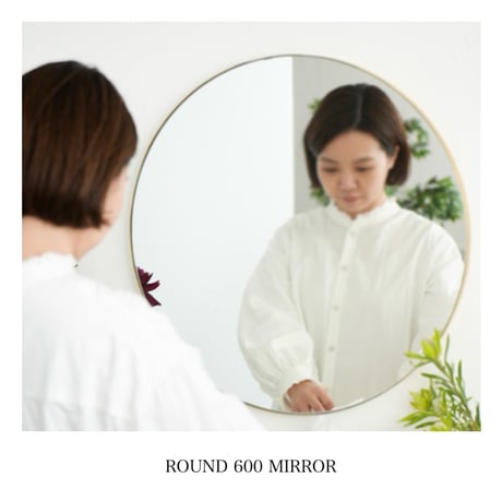 BRASS ROUND MIRROR 320 / 上質さをプラスして空間全体の完成度を上げてくれる真鍮ミラー / φ32cm