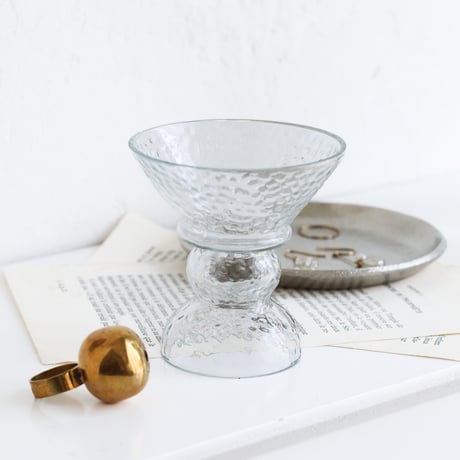 GRASS × BRASS INCENSE STAND / ガラスと真鍮で出来たオブジェのようなインセンススタンド / Sサイズ , Lサイズ