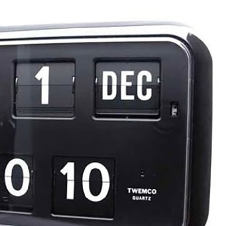 Twemco Digital Calendar Clock / " GRAY " BLACK / デジタルカレンダークロック