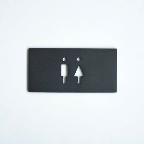 toilet " SIGN PLATE / Sサイズ / stainless , iron , brass / スタイリッシュ / シンプル / サインプレート
