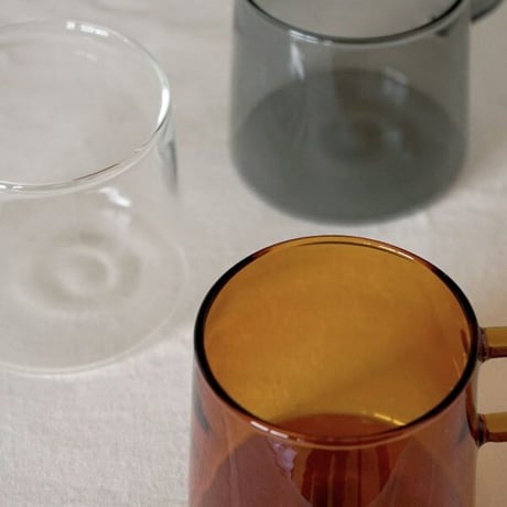 skon glass MAG / 口あたりの良いガラスマグ / ペア2個入り / プレート / 日常を彩るためのグラスシリーズ / 260ml ※耐熱ガラス