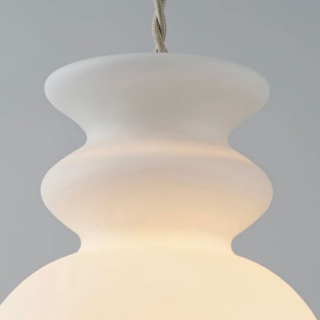 Mond PENDANT LIGHT / ミッドセンチュリーのデザインが特徴的なウェービーガラスのペンダントライト /  E17 / LED電球