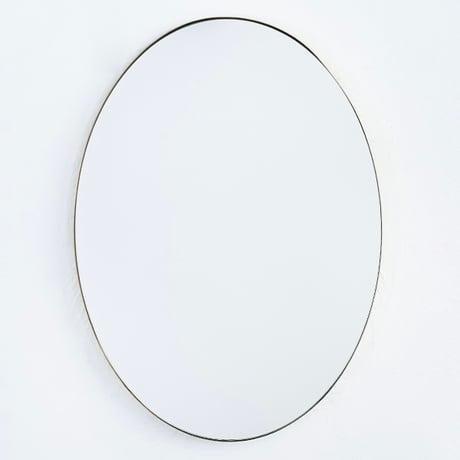 BRASS OVAL MIRROR 420 / 上質さをプラスして空間全体の完成度を上げてくれる真鍮ミラー / H42cm