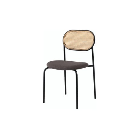 RATTAN NATURAL STEEL fabric chair / BEIGE , GRAY / ダイニングチェア / ナチュラル / シンプルモダン