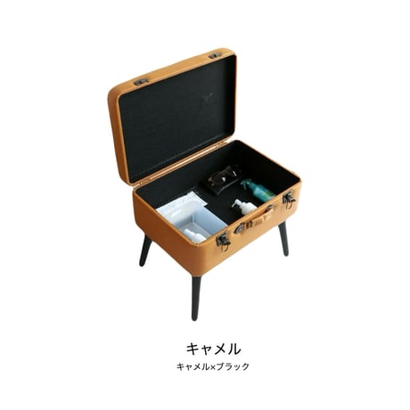STORAGE STOOL / トランクモチーフの収納付きのスツール / PVC , CORDUROY 全6カラー