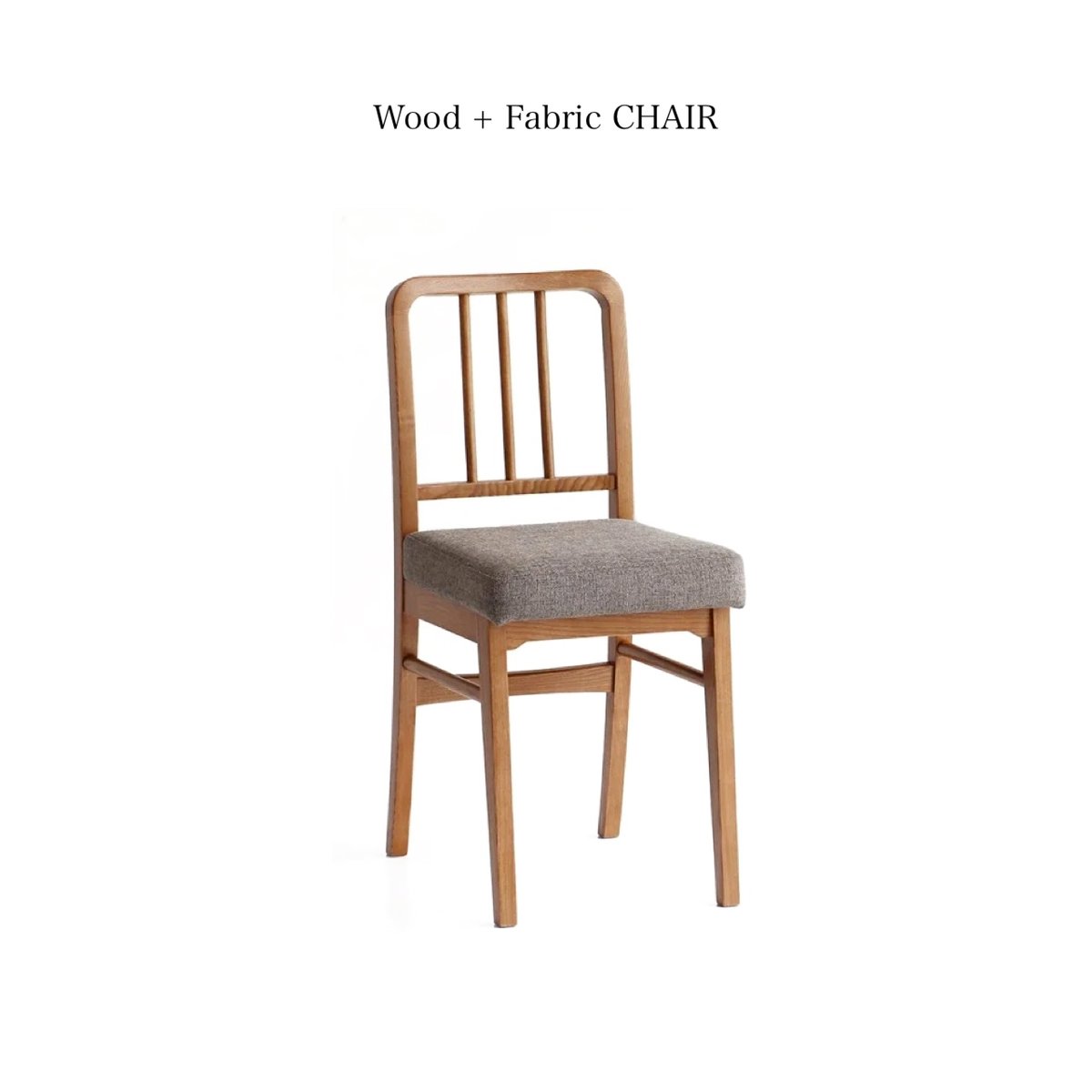 WOOD + FABLIC CHAIR / アッシュ無垢材のダイニング