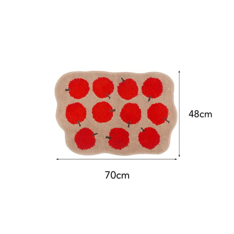 floor mat fruits / インテリアを彩る可愛らしいフロアマット / 滑り止め加工 / Apple , Pare , Blueberry