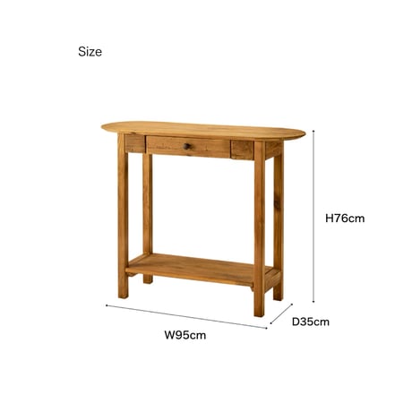 OLD PINE WOOD CONSOLE TABLE / 古材を使った雰囲気のあるコンソールテーブル / 作業台 / 作業テーブル / サイズ W95×D35×H76cm