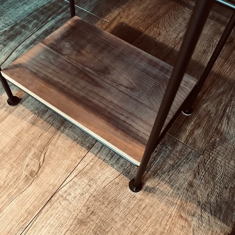 IRON×PINE WOOD RACK  BK / HIGH RACK / ラック / サイドテーブル / 収納棚 / 小物収納 サイズ : W28×D20×H60cm