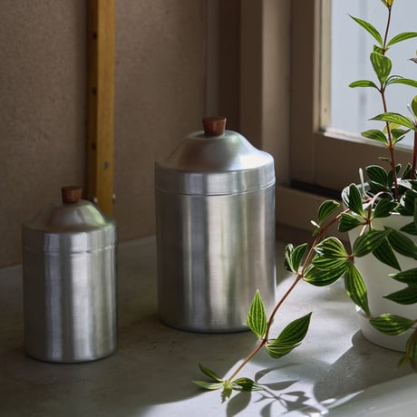 Aluminum canister 03 / 使い込むほどに愛着が湧くノスタルジックなキャニスター / キッチン収納 /  重ねて収納