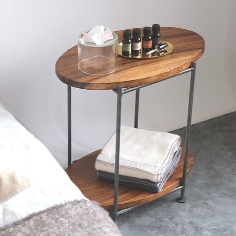 OVAL SHELF / 圧迫感のない物を飾りたくなるシェルフ / Sサイズ （2段）: Lサイズ（3段） / shesayの家具