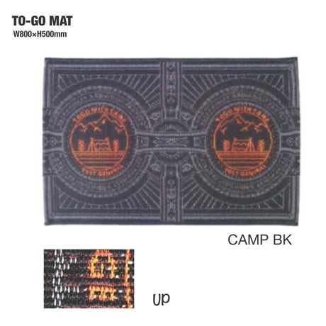 玄関 やリビング アウトドアまで使えるマット / TO-GO MAT / サイズ W800×H500mm 屋外 玄関マット POST GENERAL
