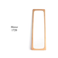 MIRROR 1720 / 北欧スタイルのオーク材ミラー / 高さ172cm 鏡面サイズは幅51cm×高さ165cmの大型設計 / 壁掛けミラー / 姿見 / ナチュラル