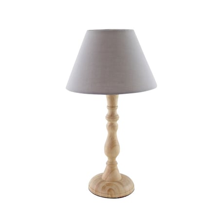 WOOD TABLE LAMP / ナチュラルウッド , ホワイトウッド / アンティークスタイル テーブルランプ / E26 / LED電球対応
