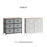 SLIM CHEST 06 / マルチに使えるおしゃれな引き出し収納 / WHITE , GRAY / 収納チェスト