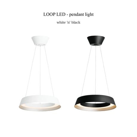 Loop LED-pendant light / ループ LEDペンダントライト / LED内蔵 リビング ダイニング 調色 調光 / 大型 取り付け簡単/ ARTWORK STUDIO