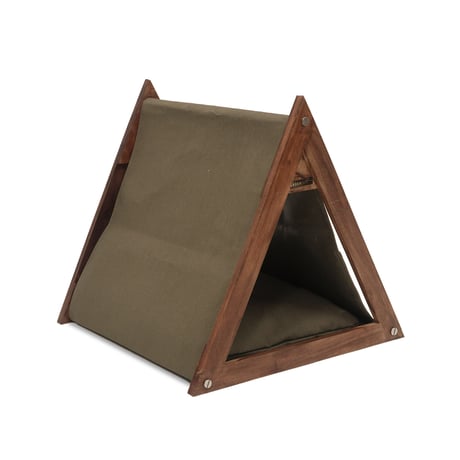 CAT TRIANGLE TENT / 三角形のデザインが印象的なテント型ねこベッド / BY THE AROROG / GROOM