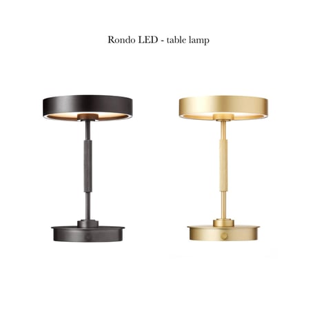 Rondo LED-table lamp / 高級感の漂うスタイリッシュな充電タイプのLED照明 / テーブルランプ