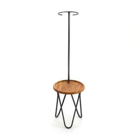 IRON × WOOD Display table & flower stand / 枝を支えるスタンドが付いた花台