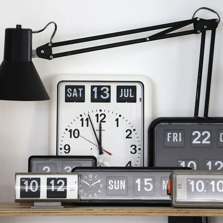 Twemco Radio Control Calendar Clock / トゥエンコラジオコントロールカレンダークロック / white , black /#RC-12A "Black"