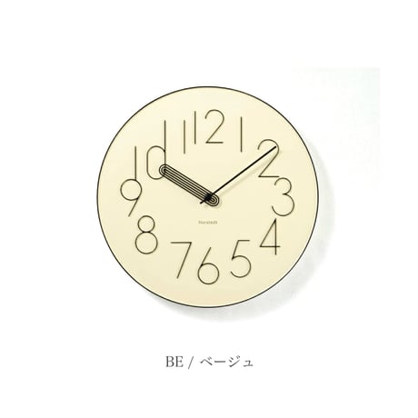 Boork sweepmovement clock / シンプルモダンなデザインとレトロなディテールの掛け時計 / BEIGE , GRAY