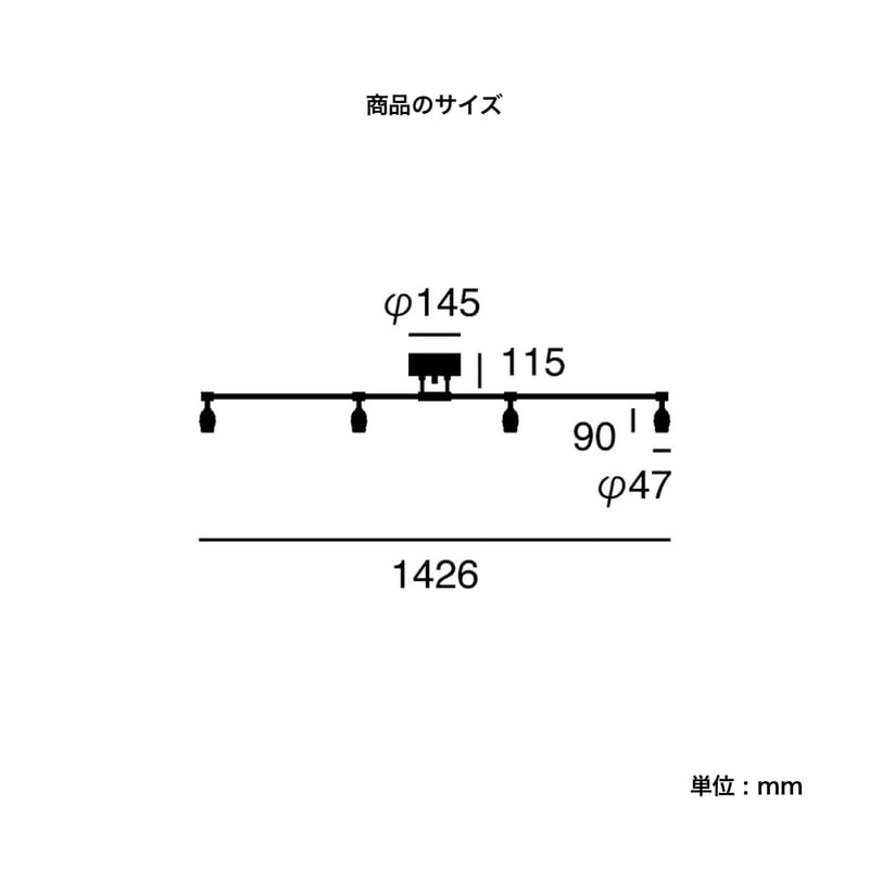 ARTWORK STUDIO / Laiton 4-ceiling light / シーリング