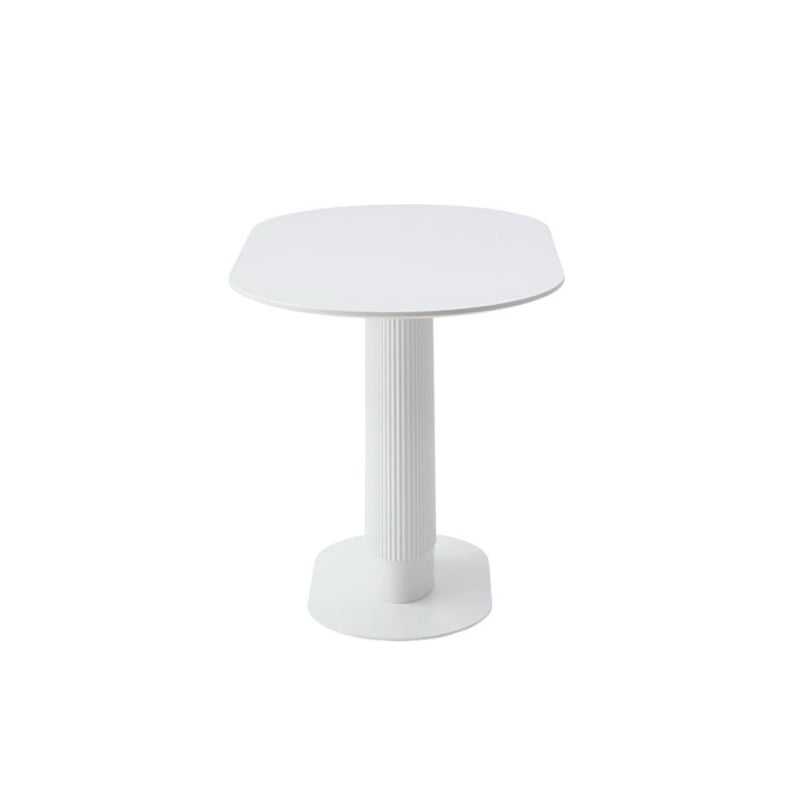 OVAL DINING TABLE / シンプルなオーバル天板 / 白が洗練された空間に