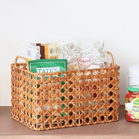 OCTA RECT basket by UTIE / 深さと幅の異なるナチュラルな収納バスケット / キッチン収納 ランドリー収納
