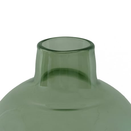 COLOR GRASS FLOWER VASE / 植物の色彩を引き立てる、アンバーとグリーンの温かみのあるフラワーベース