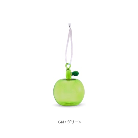 GRASS ORNAMENT "Apple" / 吊っても置いてもかわいらしい ガラスのオーナメント りんご（2色）