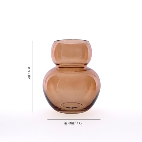 PUFF FLOWER VASE / 愛らしいデザインのカラーフラワーベース / 花瓶 / ガラスベース