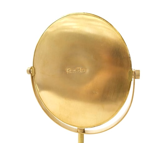 BRASS 'N' WOOD DESKTOP MIRROR / 真鍮と天然木の洗練されたスタンドミラー / Sサイズ , Lサイズ