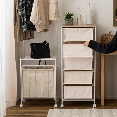 NATURAL CANVAS chest" 04 / 05 ナチュラルな雰囲気がお部屋に馴染むキャンバス引き出し