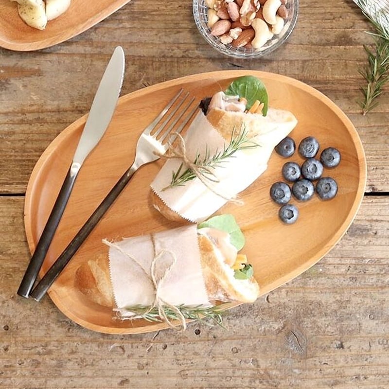 マホガニー無垢材の木皿＊ マホガニー無垢材の木皿＊ 【公式通販】