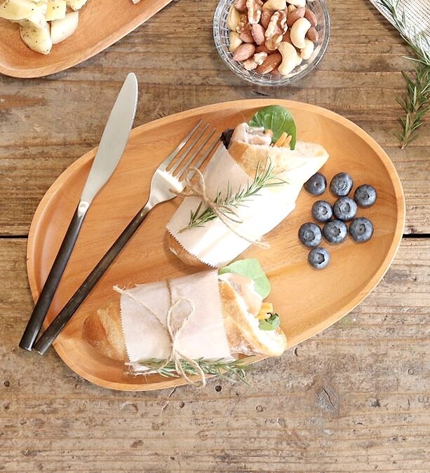 Mahogany プレート ［ L / NEIN MARKE ］お皿 天然木 マホガニー材 ナ