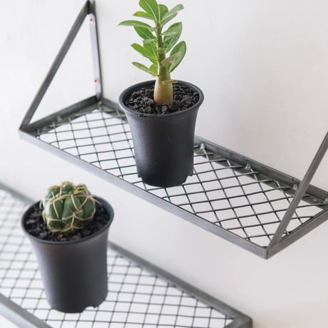 IRON MESH RACK / BLACK Sサイズ , Lサイズ / POSH LIVING / 壁掛けラック / メッシュラック