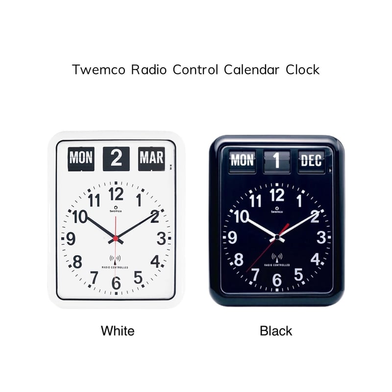 Twemco Radio Control Calendar Clock / トゥエンコラジオコ