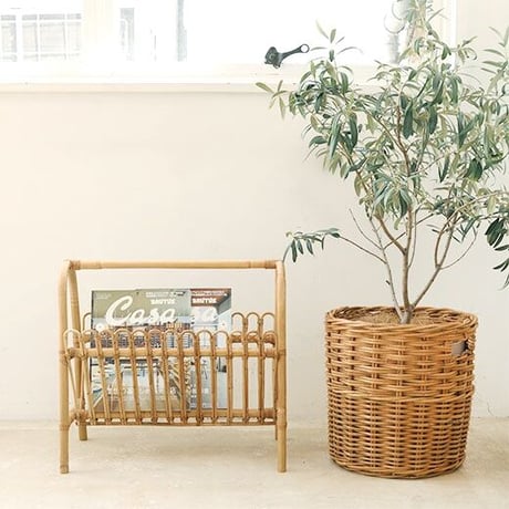 RATTAN MAGAZINE RACK / ラタンマガジンラック /   約W480×D270×H450mm  / JUGLAS