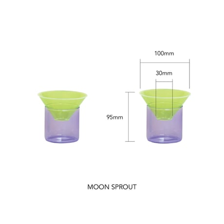 GRASS STORAGE 'N' VASE "NEON / 日常に差し込む蛍光カラーの組み合わせによるインパクトのあるデザインで空間の主役となるガラスベース