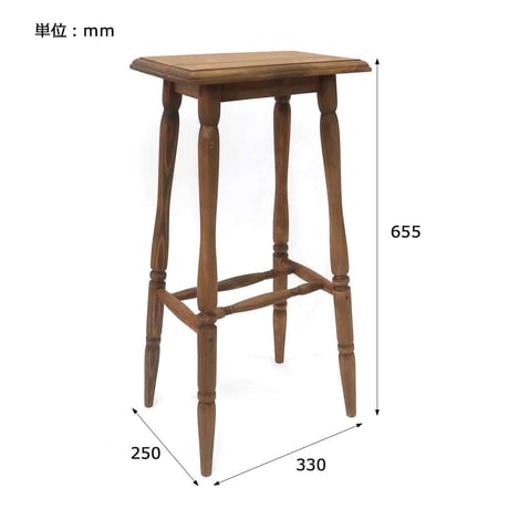 PINE WOOD FLOWER STAND / 天然木 パイン材を使った フラワースタンド / ナチュラルインテリア / アンティーク  ナインマーケ/ 約w330×d250×h655mm