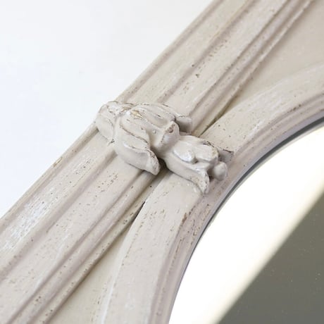 WALL MIRROR ANTIQUE Taupe / 壁掛けミラー / 鏡