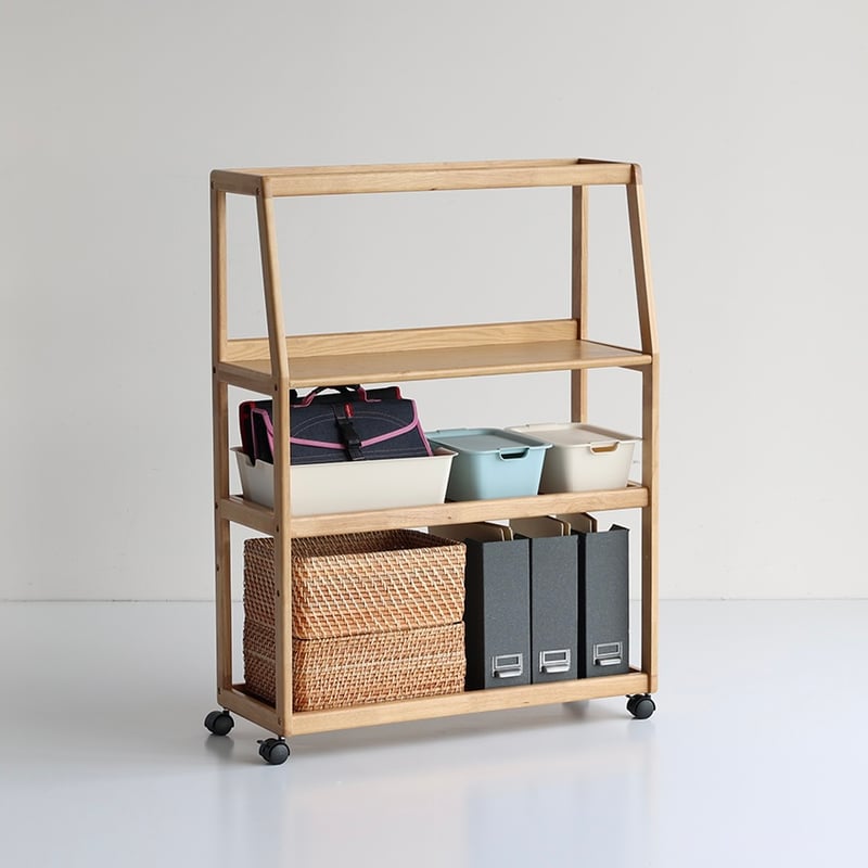 木製ラック・ウッドラック journalstandardFurniture CALVI WIDESHELF WIDE SHELF / 使いやすいフォルムとナチュラルの木質感 / 天然木の