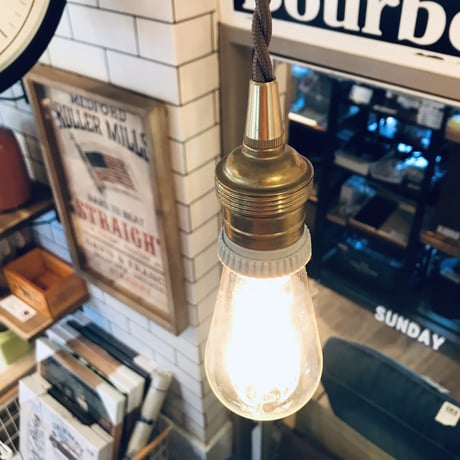 BRASS PENDANT LIGHT 01 / 真鍮ペンダント 灯具 / 電球選択 / E26 / CODE 100cm