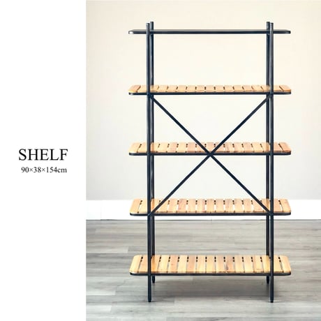 IRON / WOOD 5 STEP SHELF / シェルフ / ディスプレイ棚 / 5段ラック / アイアンファニチャー / ビンテージインテリア