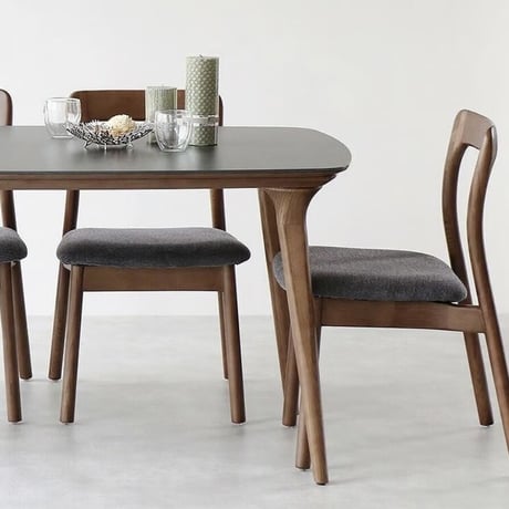 傷に強いセラミック+天然木が美しい / Ceramic dining table 1400  / ダイニングテーブル / GRAY , BLACK  / モダン / W140× D80×H71cm