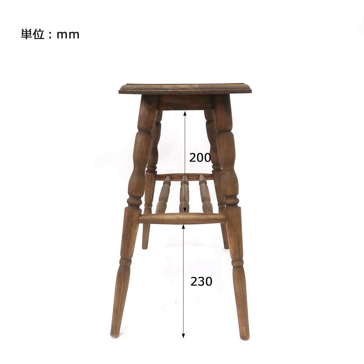 PINE WOOD SIDE TABLE / 天然木 パイン材を使ったサイドテーブル / ナチ