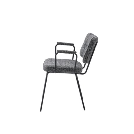 GRAY ARM CHAIR / スタイリッシュなデザイン性と快適性を備えたダイニングチェア / アームチェア / GRAY , DARK GRAY