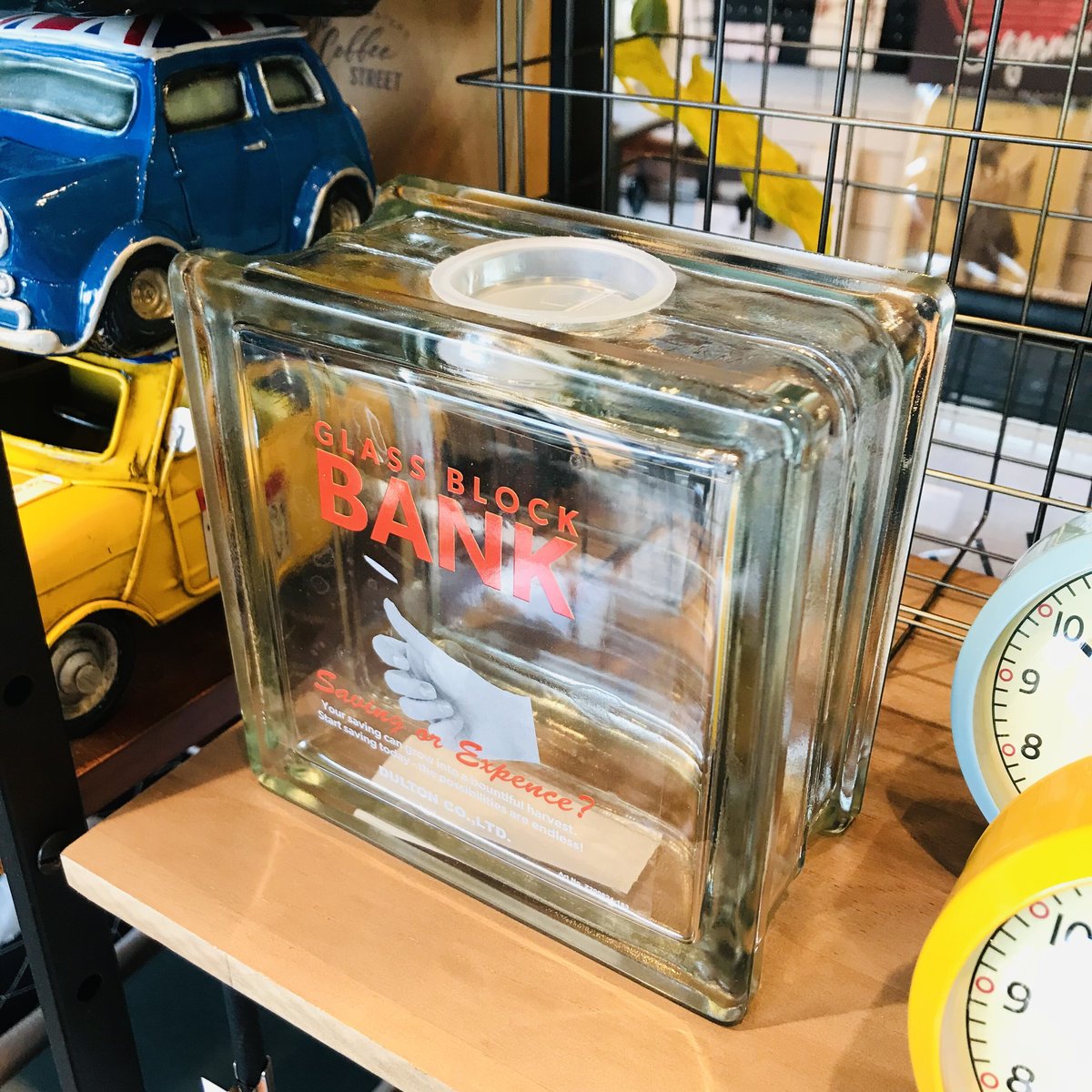 貯金箱 ［ GLASS BLOCK BANK / DULTON ］ | LISTAND 公式オ
