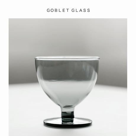 mem GOBLET GLASS 'N' PLATE / ゴブレットグラスとプレートのセット / GRAY , GREEN , CLEAR / AXCIS