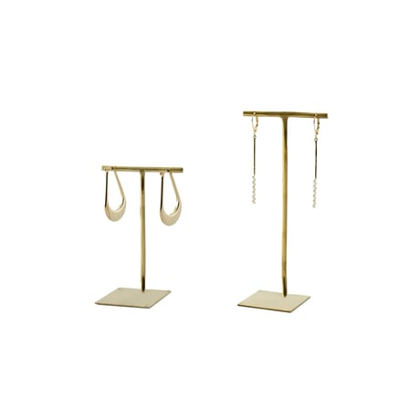 BRASS ACCESSORY STAND / 真鍮素材のスタンダードに人気なアクセサリースタンド / Sサイズ , Lサイズ / 各サイズ 2セット